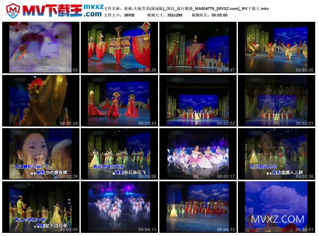 张燕-大地芳菲(现场版)_国语_流行歌曲_MA504776